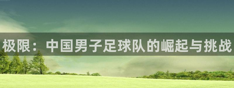 MK体育官网下载招商电话：极限：中国男子足球队的崛起